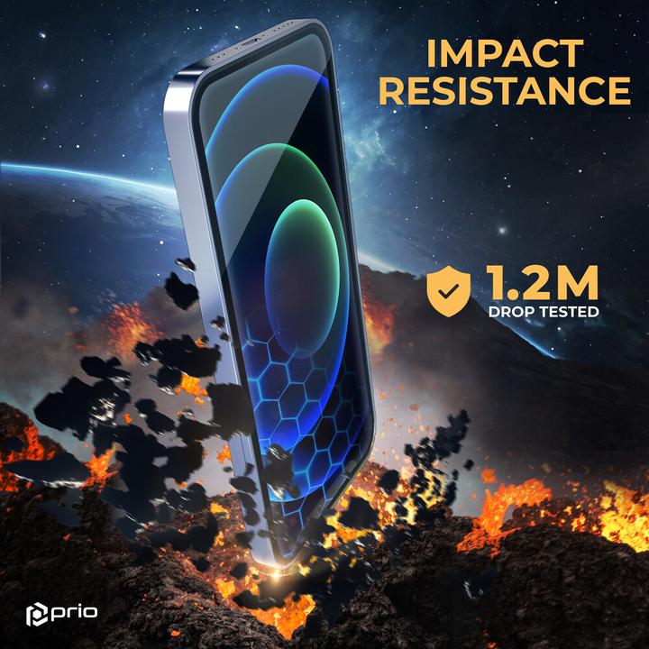 Produktbild prio 3D Anti-Scratch Tempered Glass für iPhone 16 Pro Max (6,9 Zoll) schwarz (1 Stück, Apple iPhone 15 Pro Max)
