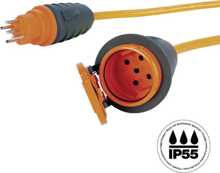 Produktbild Steffen Industrie-Verlängerungskabel EPR-PUR 5x1.5mm2 20m T15 IP55 (20 m, Typ 15)