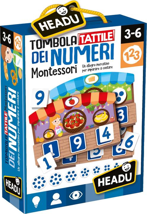 Actual product image Headup Games Tombola Tattile dei Numeri Montessori