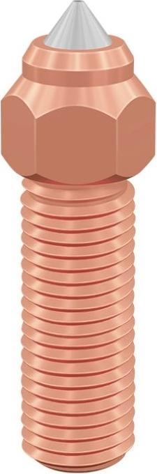 Creality 0.4mm K1 nozzle copper with hardened steel insert (Blast pipe)