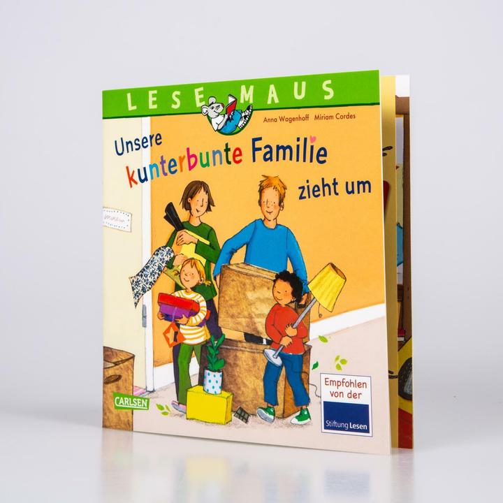 Immagine prodotto LESEMAUS 171: Unsere kunterbunte Familie zieht um (Tedesco, Anna Wagenhoff, 2020)