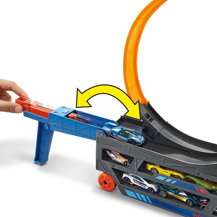 Produktbild Hot Wheels Stunt N Go Transporter & Trackset