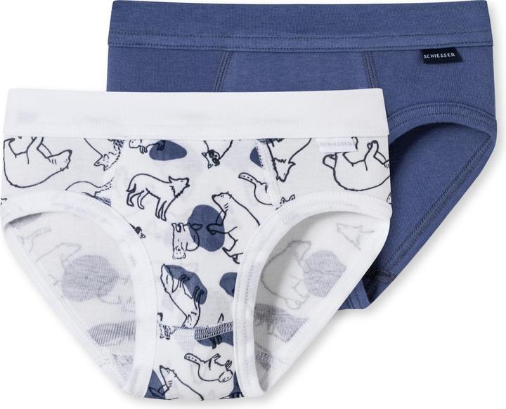 Actual product image Schiesser 2Pack Boys Briefs (104, pack of 2)