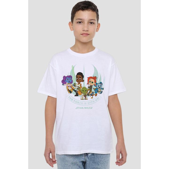 Produktbild Star Wars Young Jedi Adventure The Force Is With Us TShirt (128)