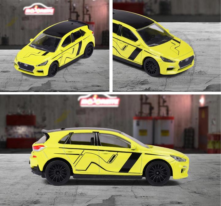 Actual product image Majorette Racing Hyundai i30N, yellow
