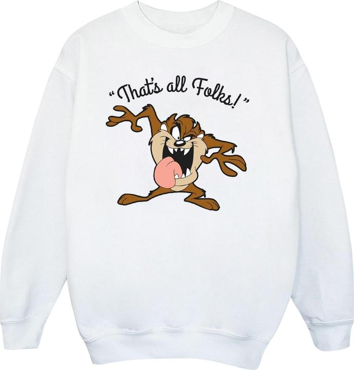 Actual product image Looney Tunes Boys That's All Folks Tasmanian Devil Sweatshirt (116)