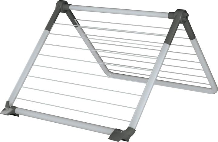 Actual product image Juwel Superdry Wing clothes horse, drying length 8.8 m, grey, foldable 0-180°. (8.80 m)
