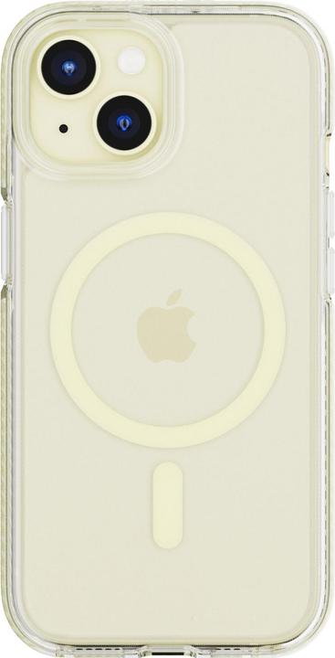 Actual product image tech21 EvoCrystal Case MagSafe for iPhone 15 Yellow (Apple iPhone 15)