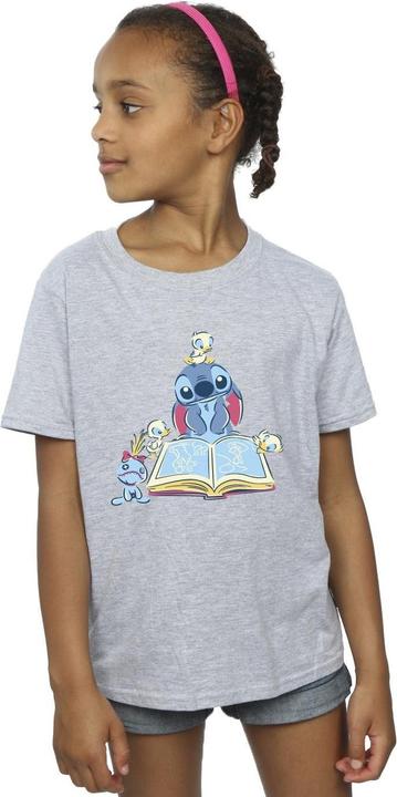 Image du produit Disney - T-shirt LILO & STITCH READING A BOOK - Fille (152, 158)