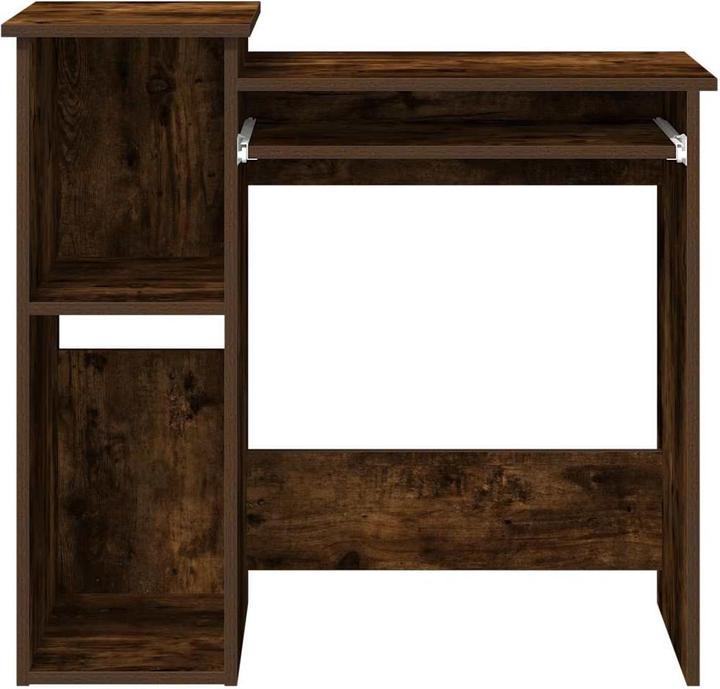 Produktbild VidaXL Schreibtisch mit Regal Räuchereiche 84x40x78 cm Holzwerkstoff Bürotisch