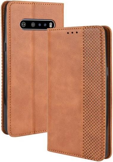 Actual product image MU Classic Retro Leather Bookcover Series (LG V60 ThinQ 5G)