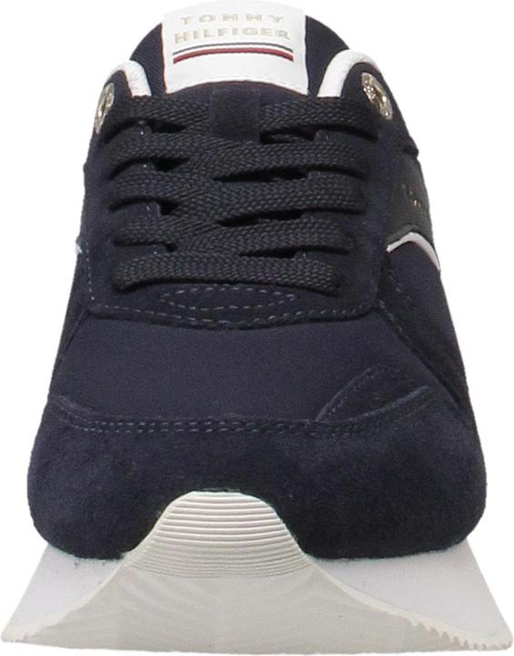Actual product image Tommy Hilfiger Ladies Runner Sneaker Elevated Feminine Runner Sports Shoes, Blue (Space Blue), 38 EU (38)