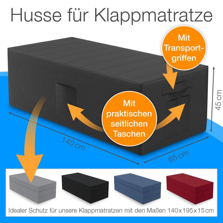 Produktbild Bestschlaf Husse für Klappmatratze (140 x 45 x 65 cm)