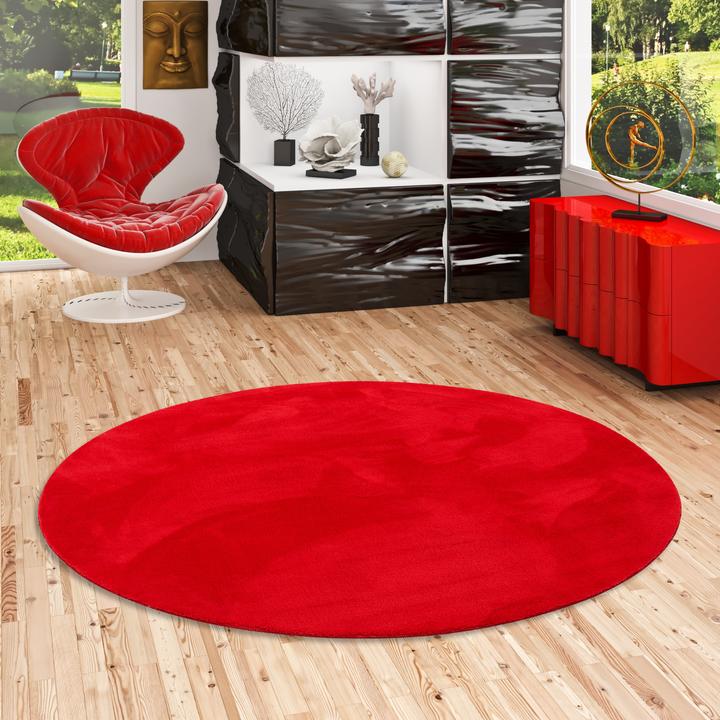 Produktbild Pergamon Luxus Super Soft Fellteppich Pearl Rund (200x200 cm)