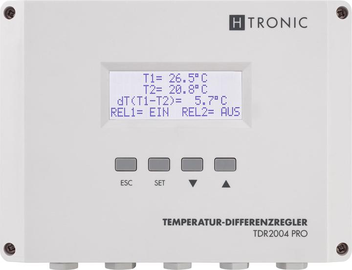 Produktbild H-Tronic TDR 2004 PRO - Temperatur-Differenzregler, -99...+850°C