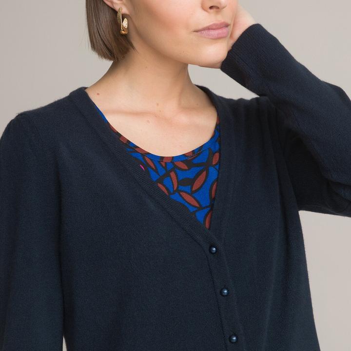 Produktbild Anne Weyburn Cardigan mit V-Ausschnitt und Kaschmir-Touch (44, 46)