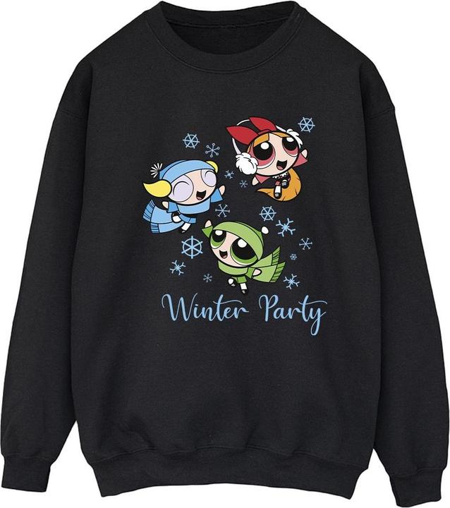 Actual product image The Powerpuff Girls Womens/Ladies Girls Winter Party Sweatshirt (L)