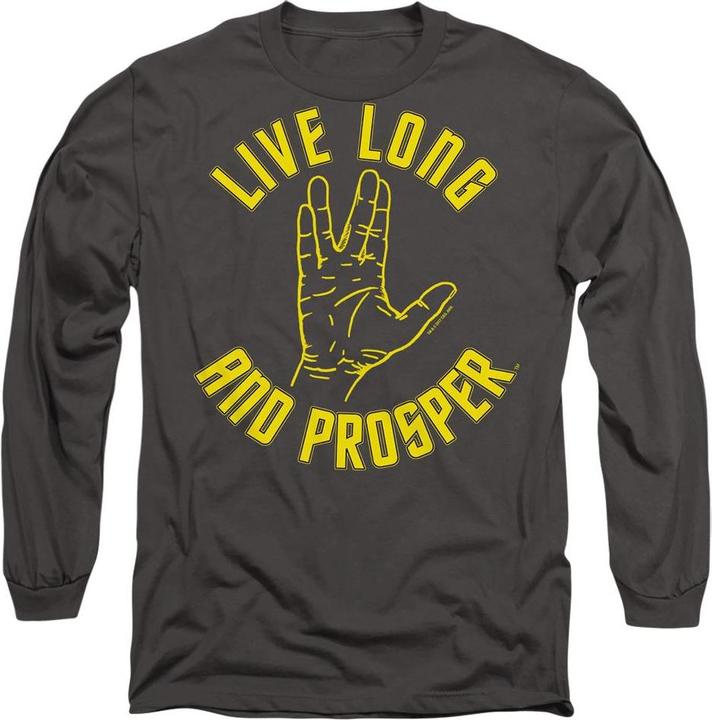Actual product image Unisex Adult Live Long Hand T-Shirt (L)