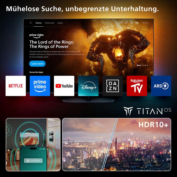 Produktbild Philips 65PUS7000/12 (65", PUS7000, LED, 4K, 2025)