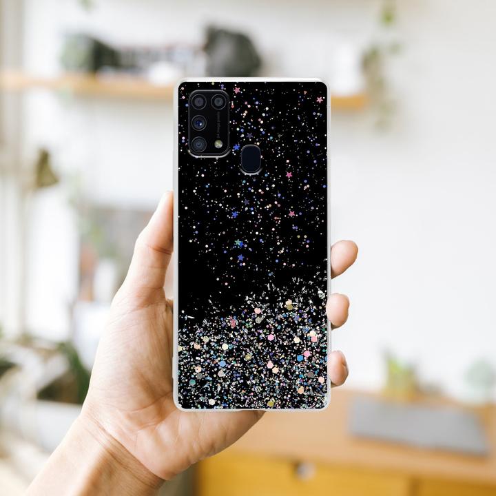 Image du produit Cadorabo Housse en TPU avec paillettes pour Samsung Galaxy M31 (Samsung Galaxy M31)