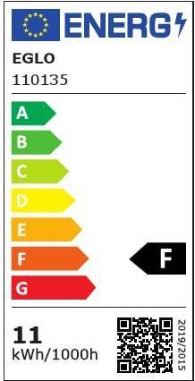 Label énergétique EGLO Sources lumineuses (E27, 11 W, 1055 lm, 1 x, F)