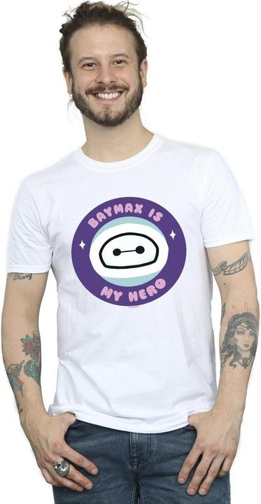 Actual product image Disney Mens Big Hero 6 Baymax My Hero Pocket T-Shirt (L)