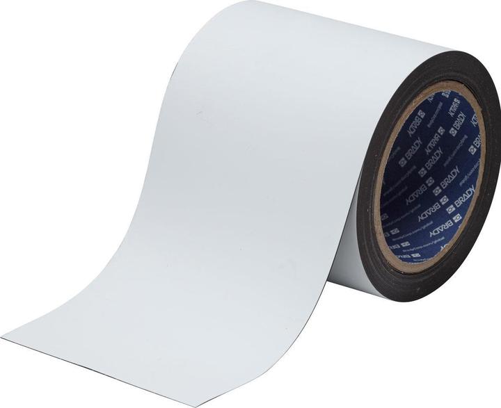Produktbild Brady J50C-4250-2509, Magnetischer Polyester, Weiss, matt, 107.95 mm x 7.62 m, endlos