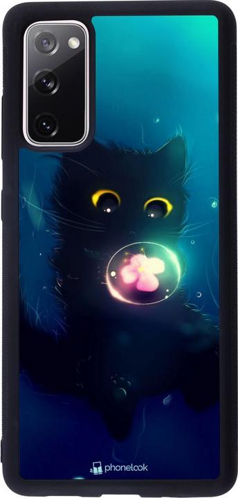 Image du produit PhoneLook Coque Galaxy S20 FE Silicone rigide noir Cute Cat Bubble (Samsung Galaxy S20 FE 5G)