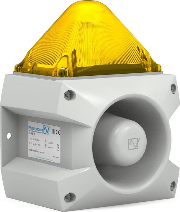 Produktbild Pfannenberg Signalgeber optisch/akustisch gelb PA X5-05 24 DC GE 7035 (173 m)