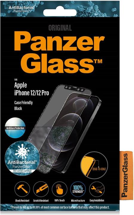 Image du produit PanzerGlass Case Friendly Black (1 pièce(s), Apple iPhone 12, Apple iPhone 12 Pro)