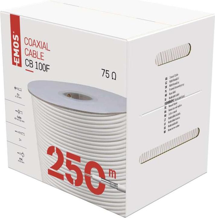 Produktbild Emos Koaxialkabel CB100F, 250m (Antennenkabel)
