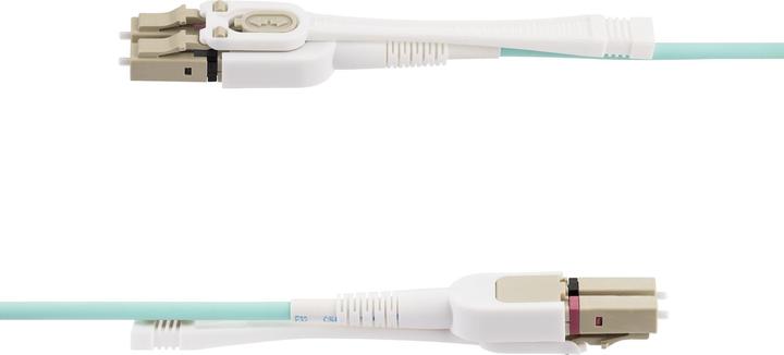 Immagine prodotto StarTech com 4m LC zu LC (UPC) OM4 Multimode Glasfaser Patchkabel mit Push-Pull Tabs, 50/125µm, 100G (CAT8.2, 4 m)