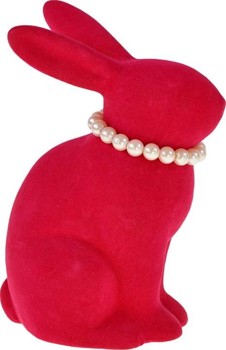 Produktbild Werner Voss Hase mit Perlenkette pink 11,5x8x16cm