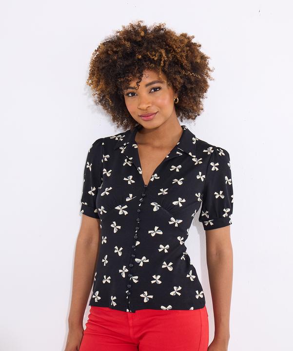Image du produit Joe Browns Bow Print Jersey Top (42)