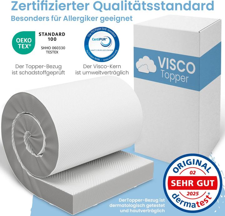Immagine prodotto Bestschlaf Base per materasso in schiuma visco-minerale (200 x 200 cm)
