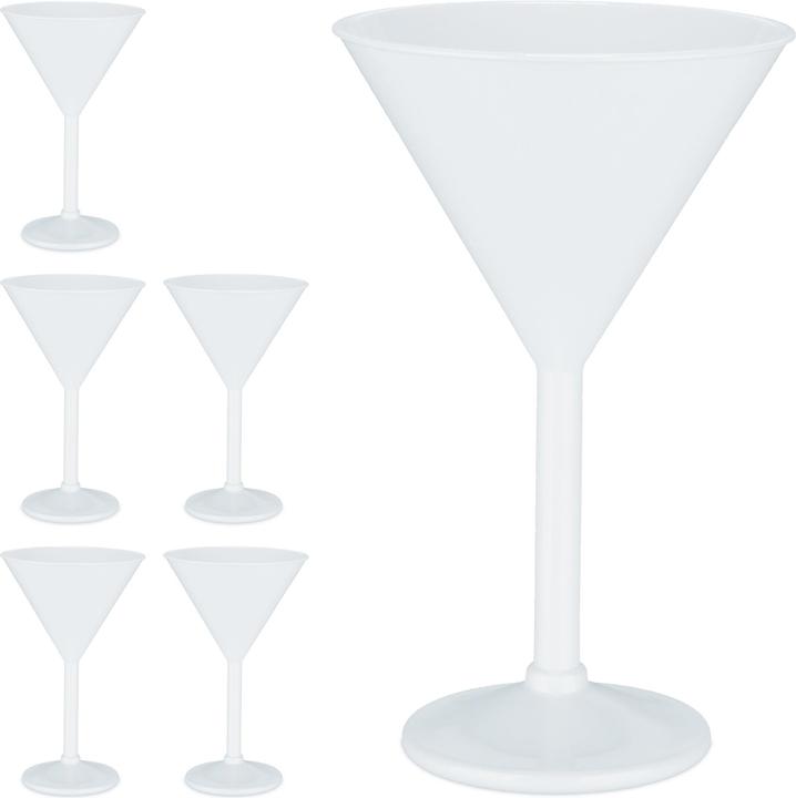 Relaxdays 6x martini glas