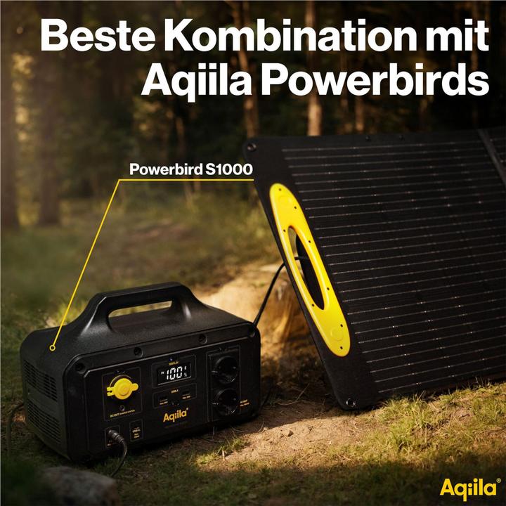 Immagine prodotto Aqiila Sunbird P56 - Pannello solare pieghevole (56 W, 1.34 kg)
