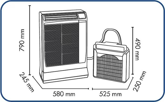 Actual product image Argo Ulisse 13 DCI Eco WiFi (40 m², 13500 BTU/h)