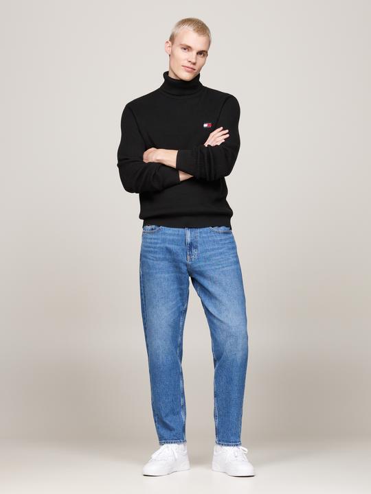 Produktbild Tommy Hilfiger Tommy Jeans Slim Fit Coltrui met wol - Zwart - Maat M (M)