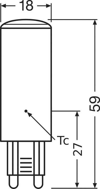 Actual product image Osram Pin (G9, 4.80 W, 600 lm, 1 x, E)