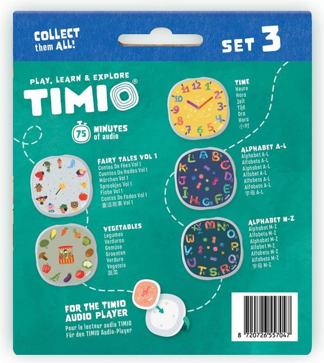 Actual product image Timio Audio Disc Set 3 (German, French, Italian, Portuguese, Spanish, Dutch, Multilingual)