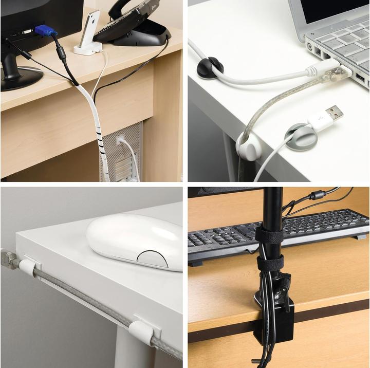 Actual product image Steffen Cable Management Set D-Line White (Cable conduit, 125 cm)