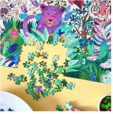 Immagine prodotto Djeco Galleria di puzzle Tigri Arcobaleno, 1000 pezzi (1000 pezzi)