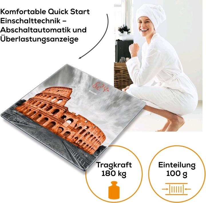 Produktbild Beurer Glaswaage GS 215 Rom (180 kg)