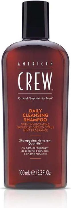 Produktbild American Crew Men's Daily Cleansing Shampoo with Citrus Mint Fragrance 3.3 Fl Oz (100 ml, Flüssiges Shampoo)