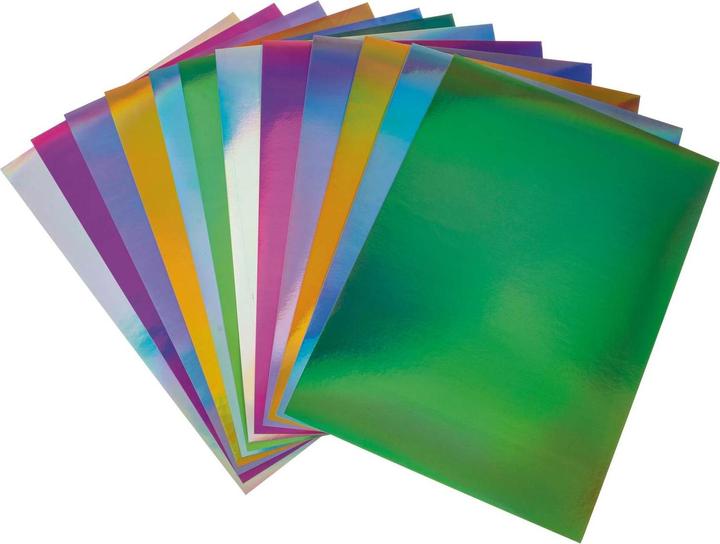 Image du produit Folia Papier à motifs papier préféré Rainbow irisé (120 g/m², 1 x)