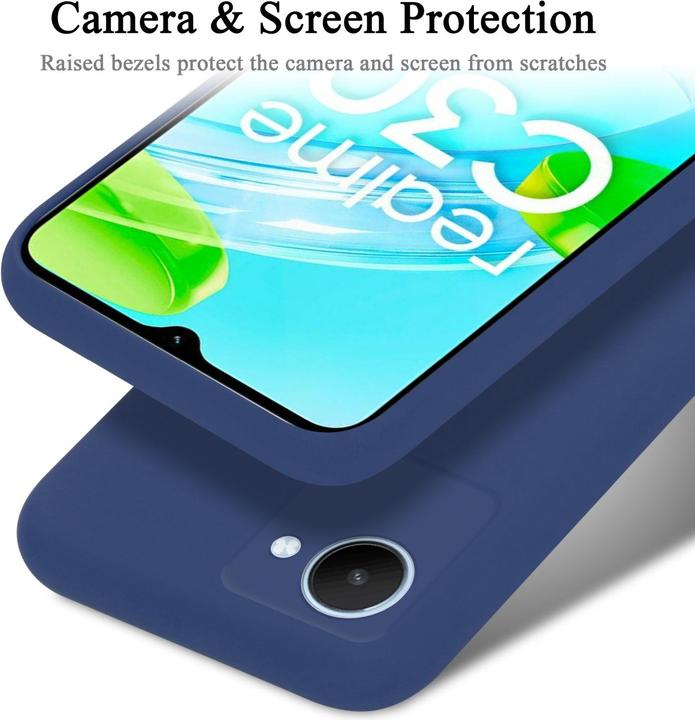 Produktbild Cadorabo TPU Liquid Silicone Case Hülle für Realme C30 / Narzo 50i PRIME (Realme Narzo 50i Prime, Nokia C30)