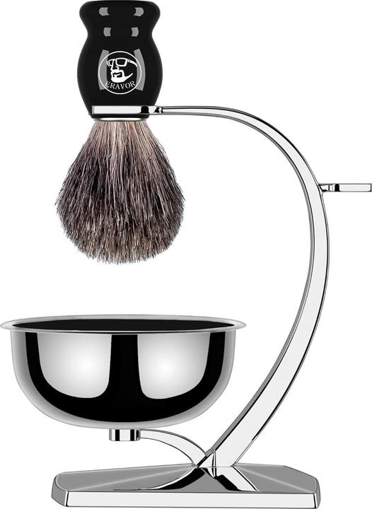 Image du produit Eravor Luxus-Nassrasierset mit synthetischem Pinsel (Blaireau)