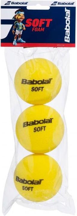Babolat Soft Foam Tennisbälle 3 Stangen Gelb 501058