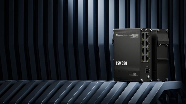 Produktbild Teltonika Switch TSW030 8x RJ45 100Mb/s, IP30 (8 Ports)
